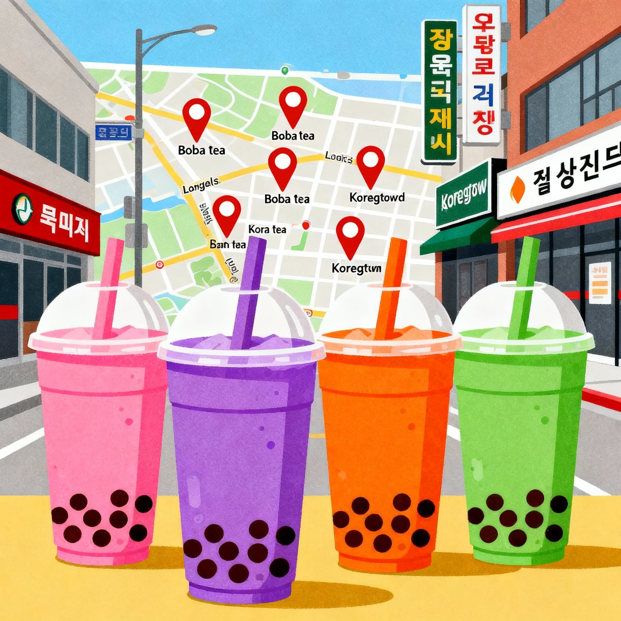 Koreatown boba guide Los Angeles
