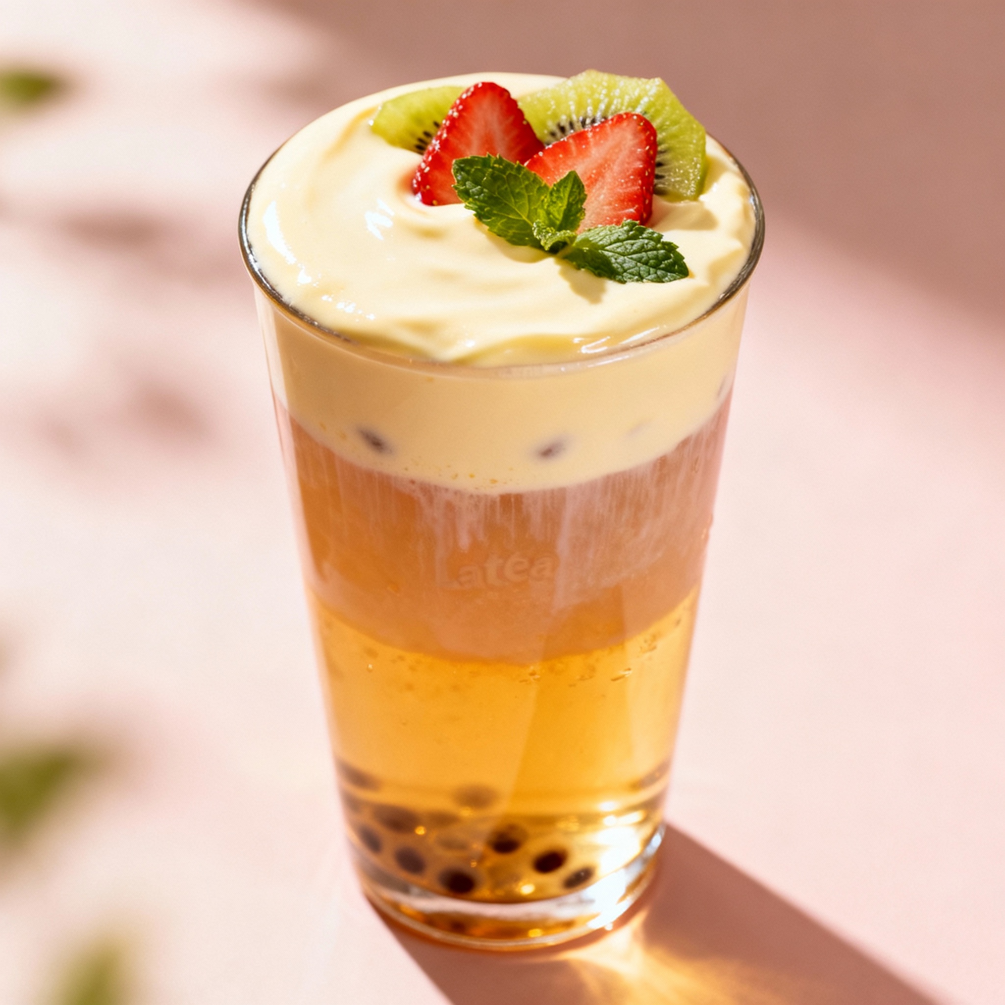 Best Boba Los Angeles - Complete Guide to Top 25+ Shops 5 Latea Los Angeles - specialty cheese tea with fruit garnish